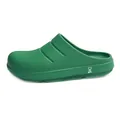 Green waterproof work clogs with shock-absorbing soles for kitchen and catering - 35-36(230) / Green