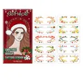 EelHope Weihnachts-Gesichtstattoos Set mit 10 festlichen Designs für das Make-up - Weihnachts-Gesichtsaufkleber (EH-D02-0001-01) / 10 Stück
