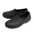 Waterproof black anti-slip chef shoes for professional kitchen and food factory work - Black / 39-40