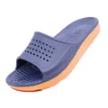 Comfortable two-tone blue and orange anti-slip slippers for indoor and outdoor use - 36 / Blue Orange