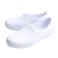 Professional white non-slip work shoes for kitchen and food factory staff environments - White / 39-40