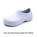 White anti-slip work shoes for medical, kitchen, and workshop environments - 35 / Style 077 / White