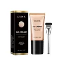 EELHOE moisturizing DD cream with SPF 15 foundation set with professional makeup brush - Ivory White With Brush