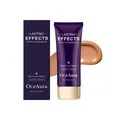 OceAura Body Coverage Perfector concealer tube and box with a tan color swatch. - 74g / Deep Skin