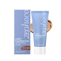 Zephoco light foundation for dark skin with radiant glow and natural concealer effect - 60.00g / Deep Skin