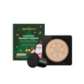 Base de Maquillaje en Cojín de Aguacate Radiante Zephoco Color Natural, 20g Belleza - Paquete de 20g (Puff Incluido) / Color Natural