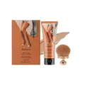 Crema trucco gambe ZEPHOCO a lunga tenuta tonalità media con pennello - Set da 100g (Con Pennello) / Abbronzatura