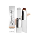 Two-in-one color-changing foundation stick with brush in natural shade for flawless look - 13.00g / Natural Color