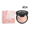 Zephoco shade #04 baked foundation powder with marble texture in pink packaging - 15.00g / #04