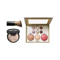 Coffret palette de maquillage tout-en-un avec fond de teint cuit et pinceau estompeur doux - Coffret de Palettes de Maquillage (05#) / Ensemble trois pièces