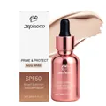 ZEPHOCO Υγρό make-up Ivory White με αντηλιακή προστασία SPF50, μπουκάλι των 30ml - Ιβουάρ / Συσκευασία 30ml
