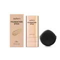 Zephoco foundation stick for natural skin tone coverage with blending sponge set - Foundation Stick + Puff / Natural Color