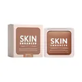 Light brown baked luminous finishing powder in square compact with packaging box - 3.5g / Tan