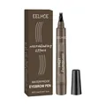 Wasserfester EELHOE Augenbrauenstift mit 4 Spitzen und natürlichem Microblading-Effekt-Finish. - Dunkelgrau