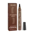 EELHOE wasserfester Augenbrauenstift mit Microblading-Effekt in Braun inklusive Verpackung - Hellbraun