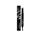 Professional ZEPHOCO 2-in-1 dual-ended eyebrow pencil in white with integrated brush - 1 Piece / White