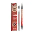 lumavire 4D waterproof brow filling pen in light brown for natural hair-like strokes - Single Pack With Brush / Tan