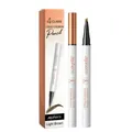 Zephoco light brown waterproof liquid eyebrow pencil with 4-prong microblade tip - 1 Piece / Dark Brown