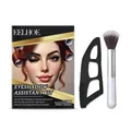 Kit reutilizable de asistencia para sombras EELHOE con plantilla y brocha de makeup - Juego de Maquillaje de Ojos / Herramienta de Asistencia Negra Con Pincel