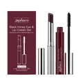 Set de maquillaje de ojos y labios Zephoco Black Honey con labial y máscara de pestañas. - Set Clásico De Ojos Y Labios Miel Negra / Bálsamo Labial 4g Y Máscara 7ml