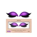 Un paio di adesivi viola glitterati per ombretto e ciglia per trucco occhi pigro - Confezione da 1 paio / Viola
