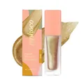 Zephoco Gold Liquid Diamond Eyeshadow with glitter texture and elegant packaging box - 4.00g / Gold