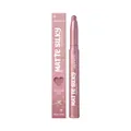 Close-up view of Zephoco Rose Gold matte silky eyeshadow stick with packaging box - Rose Gold