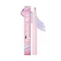 Ombretto in stick glitterato a lunga durata in rosa perla e blu per il trucco quotidiano naturale - Confezione da 2g / Blu Rosa Perlato