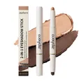 Zephoco 2-in-1 eyeshadow stick in Taupe Twilight with matte and shimmer textures - 1.4g / Champagne Gold/Matte Taupe