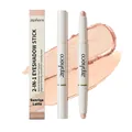Zephoco 2-in-1 dual eyeshadow stick with matte and shimmer Sunrise Latte textures - 1.4g / Champagne Apricot/Matte Nude