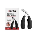 XORITA Krummsäbel-Nagelzange für dicke Nägel mit breiter Backe und Klinge. - 1 Stück