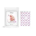 EELHOPE Purple French gradient nail sticker set with 23 patches for elegant DIY manicure - Purple / 23 Patches