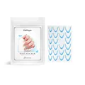 EelHope blue French gradient nail stickers set with 23 patches for DIY manicure - Blue / 23 Patches