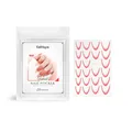EelHope French gradient nail stickers in red for elegant DIY manicure decorations - Red / 23 Patches