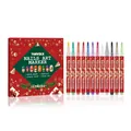 Set de 12 rotuladores de nail art navideño para dibujo de manicura DIY y pintura creativa festiva - 12 Piezas