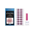 Nymixa pre-cured gel nail sticker set with glitter gradient design and accessories - Colorful Nail Strip Style
