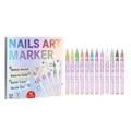 Set de 12 rotuladores de nail art DIY con punta de 0,5 mm y tinta de secado rápido - 12 Piezas / Juego de 12 Colores