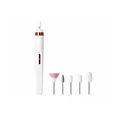 Fresa per unghie elettrica portatile bianca con 5 punte per manicure e pedicure - Set Di 5 Testine / Bianco