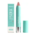 Lápiz labial hidratante Zephoco en tono rosa Wild Rose con caja de empaque verde menta - 3.00g / Rosa Claro