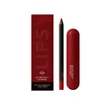 Professionele set met rode hydraterende lipgloss en lippotlood voor zachte en gehydrateerde lippen. - Lipgloss en Lipliner Kit / Klassiek Rood
