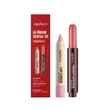 Set de maquillaje de labios Zephoco Pinkish Brown con perfilador y lápiz labial - Dúo Delineador Y Labial / Marrón Rosado
