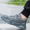 Zapato de seguridad aislado 6KV gris con puntera de acero anti-aplastamiento y anti-perforación. - 36 / Azul Cielo 718 Ligero