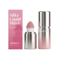 zephoco Silky Liquid Blush Rose Red shade with built-in sponge applicator and box - 4ml / Rose Red