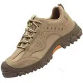 Leichte atmungsaktive Sicherheitsschuhe mit Stahlkappe in Khaki-Leinwand - 39 / Stil 6025 / Khaki