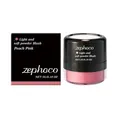 Colorete en polvo ligero y suave zephoco en tono rosa melocotón con caja original - Pack de 5g / Rosa fuerte