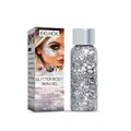 Gel scintillant argenté professionnel pour le corps en flacon de 30g avec boîte - 30.00g / Argent