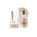 Zephoco Concentrated Liquid Highlighter in Light Gold shade with product swatch background - 20ml / Light gold