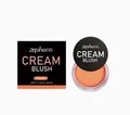 Fard à joues crème Zephoco orange vif avec emballage noir de qualité supérieure - 7.5g / Orange