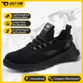 Black 10KV insulated electrical safety shoes with breathable mesh and steel toe protection - 36 / Large-Hole Breathable Style (10KV Insulated/Anti-Smashing/Anti-Puncture) / Black