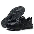 Professional black anti-smash and puncture-proof safety shoes with 10kv electrical insulation - 41 / 10kV Insulated Anti-Smash Puncture-Proof Style (6041) / Black